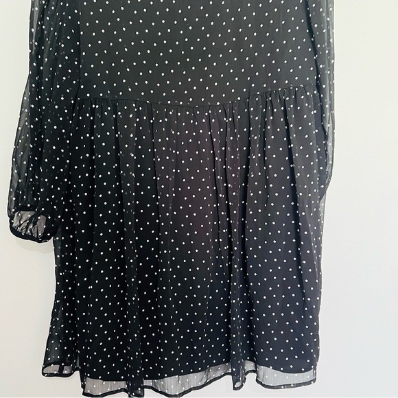 Sunday Best Jinx black polka dot mini dress size medium - Picture 8 of 10